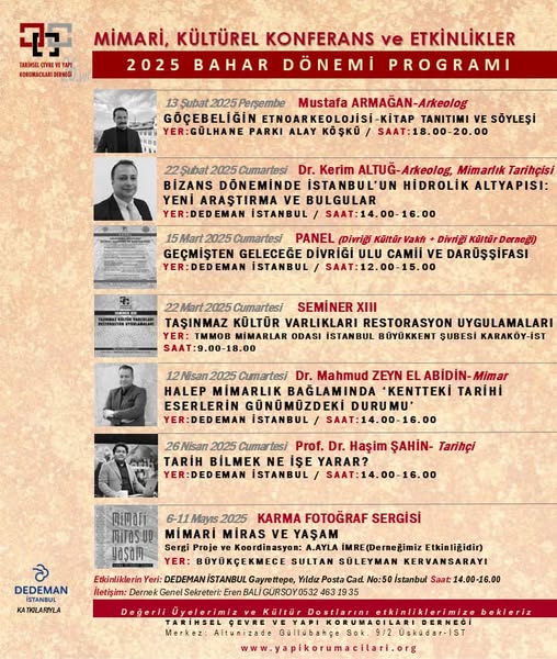  2025 BAHAR DÖNEMİ PROGRAMI